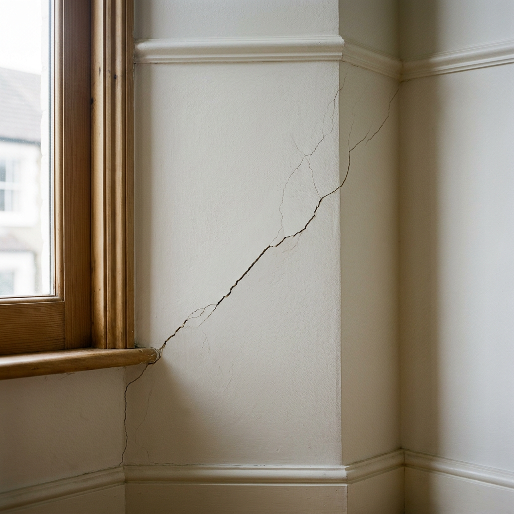 Wall Cracks: How to Tell If Your House Is Subsiding or Just Settling - Structural Engineering Article | The Beam Doctor Huddersfield