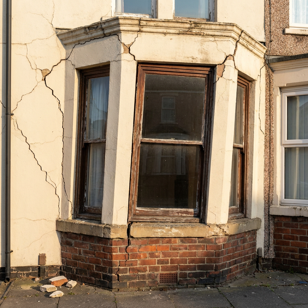 Why Your Bay Window Is Sinking and How to Fix It - Structural Engineering Article | The Beam Doctor Huddersfield